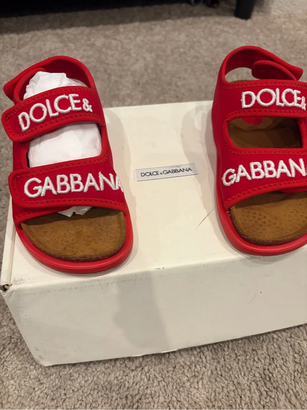 Dolce and Gabbana Authentic Kids Sandals Size 28